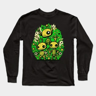 Three Robots Amigos Long Sleeve T-Shirt